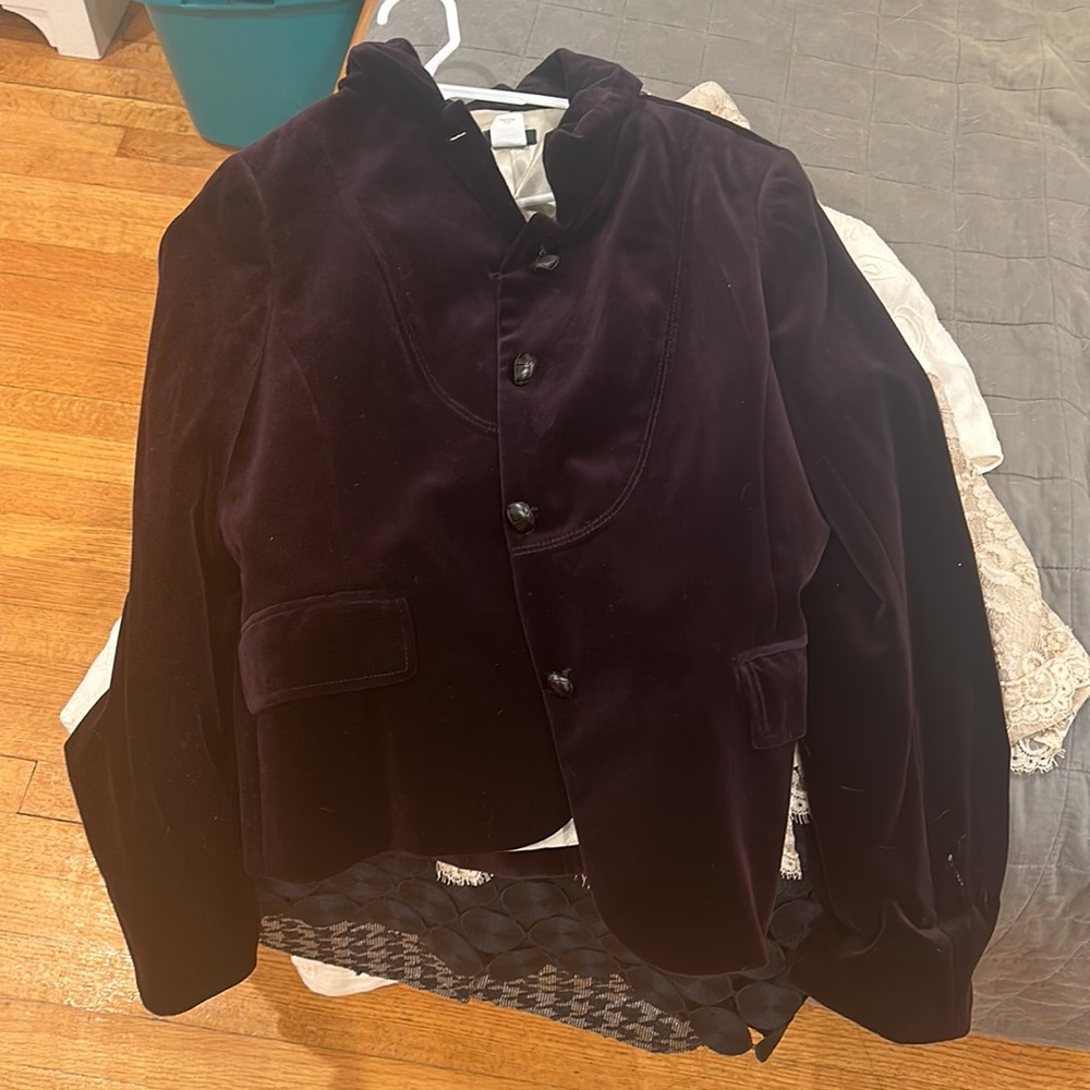 Jcrew purple velvet blazer - Picture 7 of 7